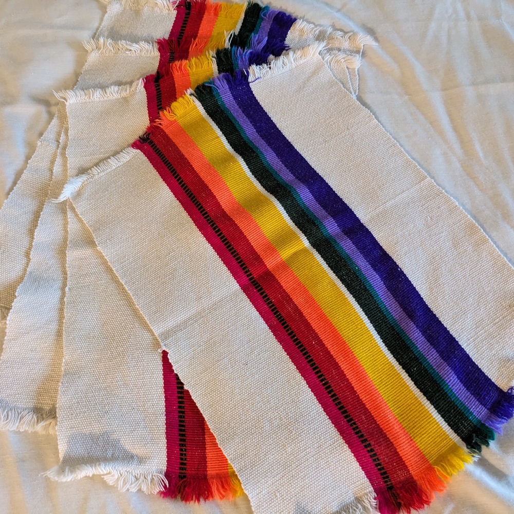 Colorful Striped Placemats
